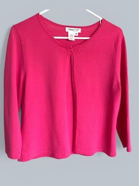 Coldwater Creek Hot Pink Open Front Shrug Cardigan Size M